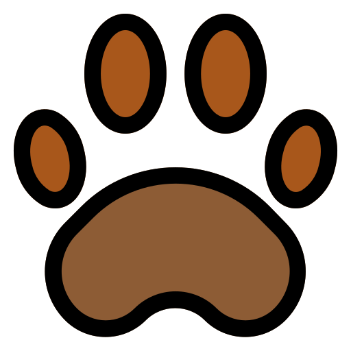 Paw Generic Outline Color icon