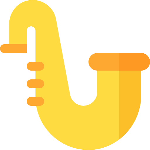 saxofón icono gratis