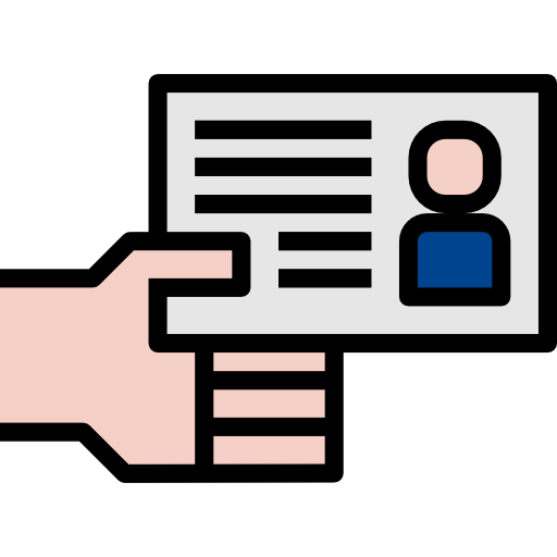 tarjeta de identificación icono gratis