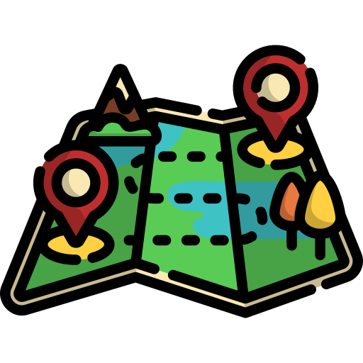 Map Generic Outline Color icon