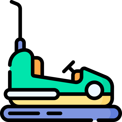 Bumper Car Special Lineal Color Icon