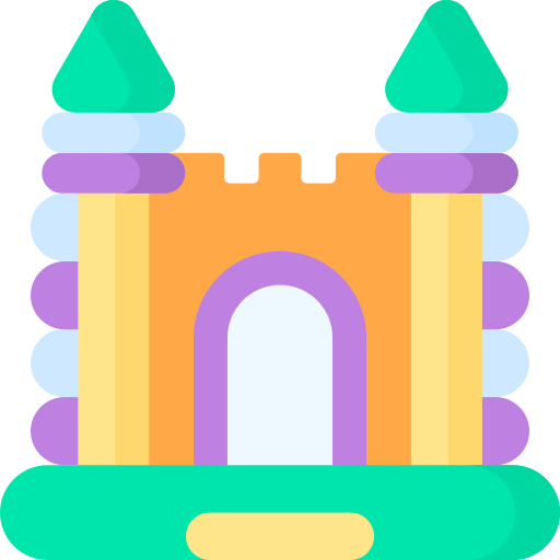 castillo inflable icono gratis