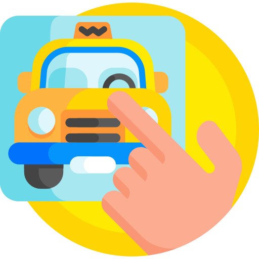 Taxi app free icon