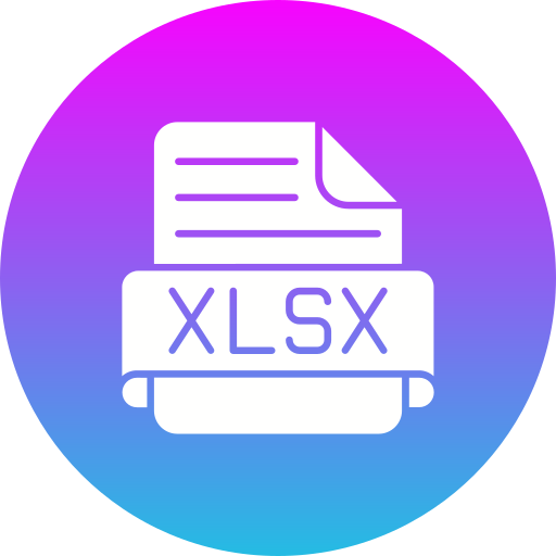 Xlsx - free icon