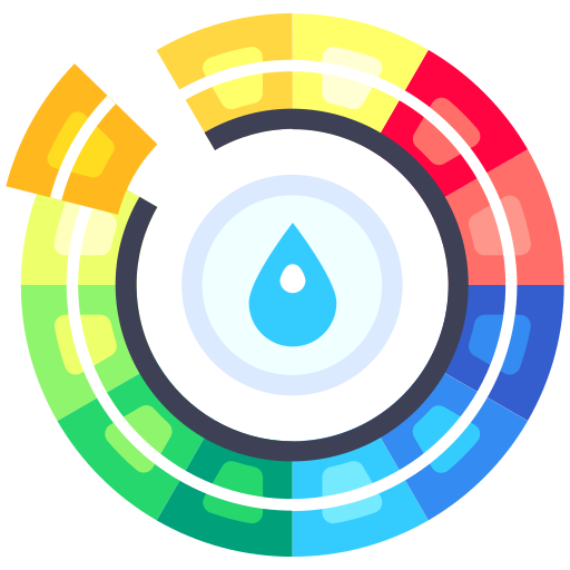 rueda de color icono gratis