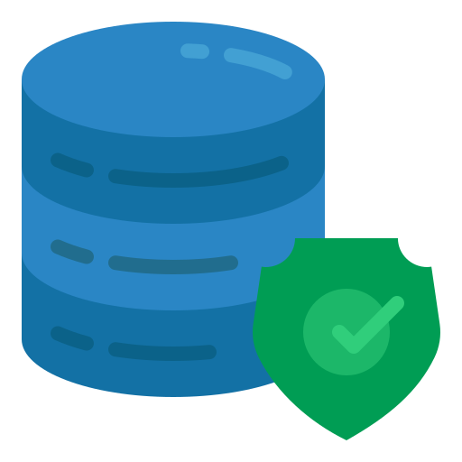 seguridad de la base de datos icono gratis