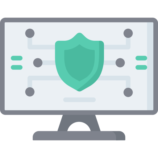 la seguridad cibernética icono gratis