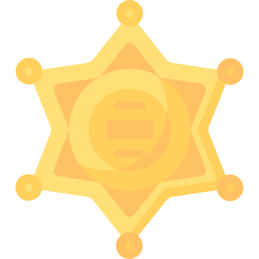 insignia del sheriff icono gratis