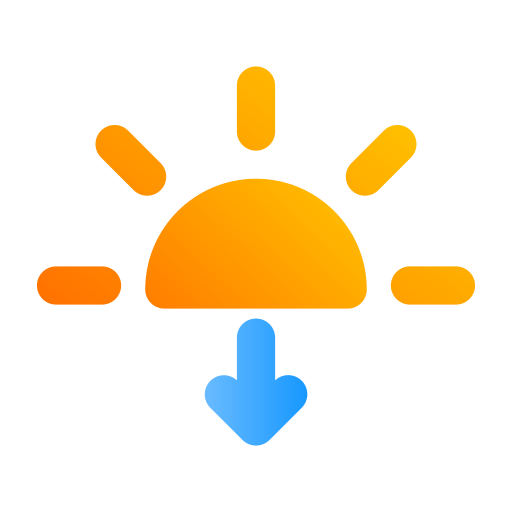 le coucher du soleil Icône gratuit le coucher du soleil Icône gratuit