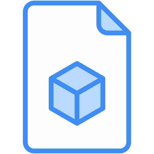 3d file Generic Blue icon