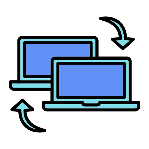 transferencia de datos icono gratis