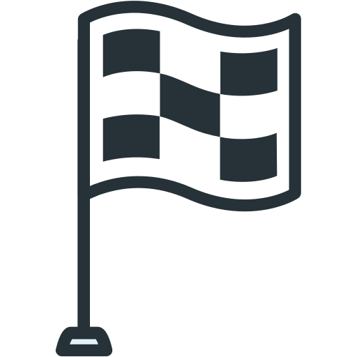 bandera de carreras icono gratis