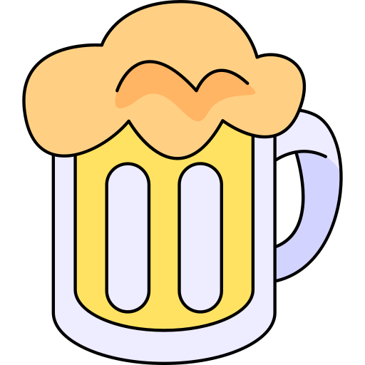 Beer Generic Thin Outline Color icon