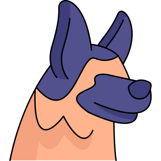 pastor alemán icono gratis