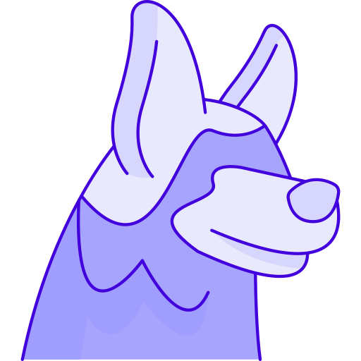 pastor alemán icono gratis