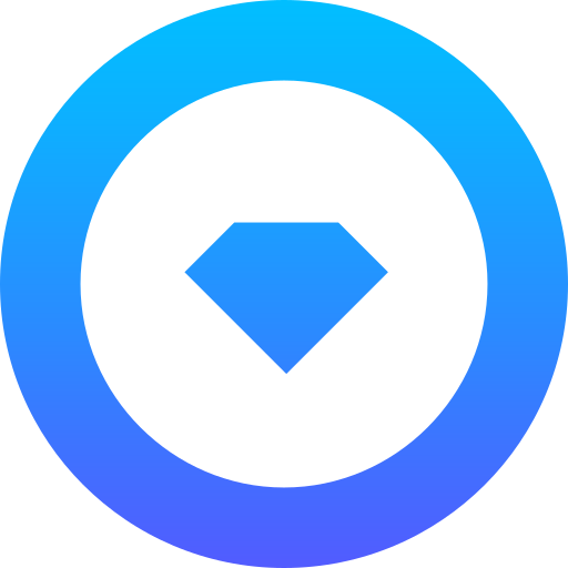 Diamond Generic Flat Gradient icon