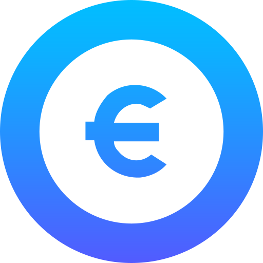 Euro Generic Flat Gradient icon