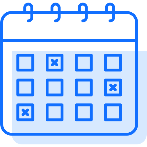 Calendar Generic Blue icon