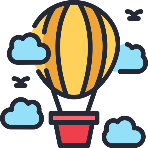 Hot air balloon Generic Outline Color icon