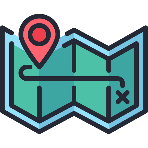 Map Generic Outline Color icon