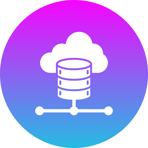 datos en la nube icono gratis