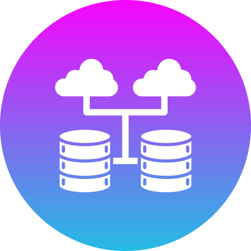 base de datos en la nube icono gratis