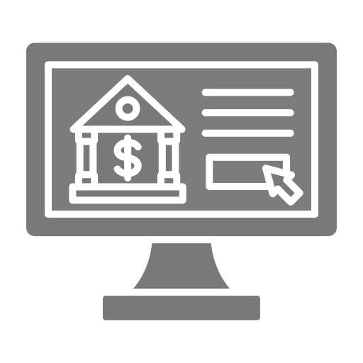 Online banking Generic Grey icon