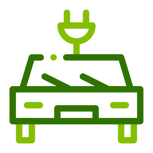 coche eléctrico icono gratis