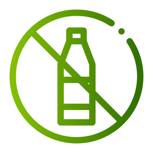 No Plastic Bottles Generic Gradient Icon 3860