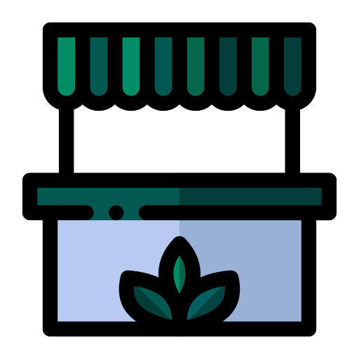 mercado ecológico icono gratis