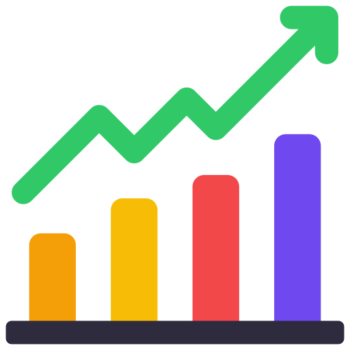 gráfico de barras icono gratis