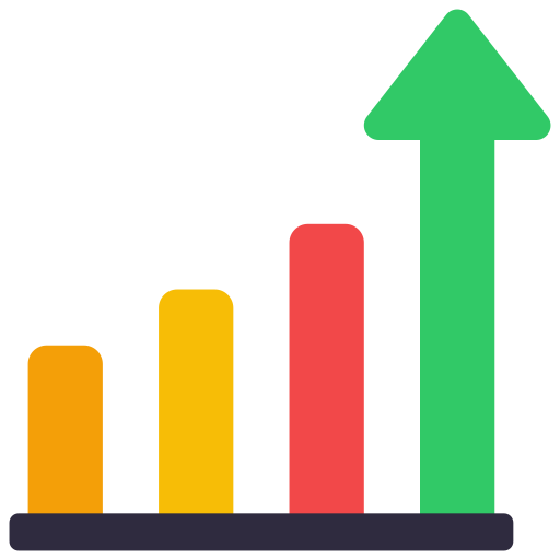 gráfico de barras icono gratis