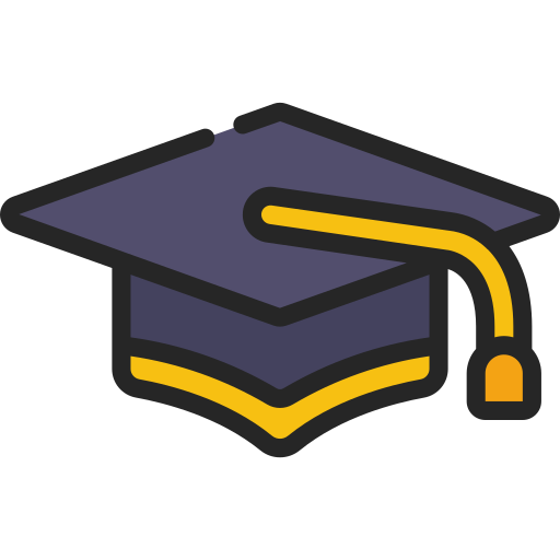 gorro de graduación icono gratis