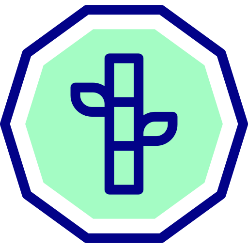 Organic bamboo free icon