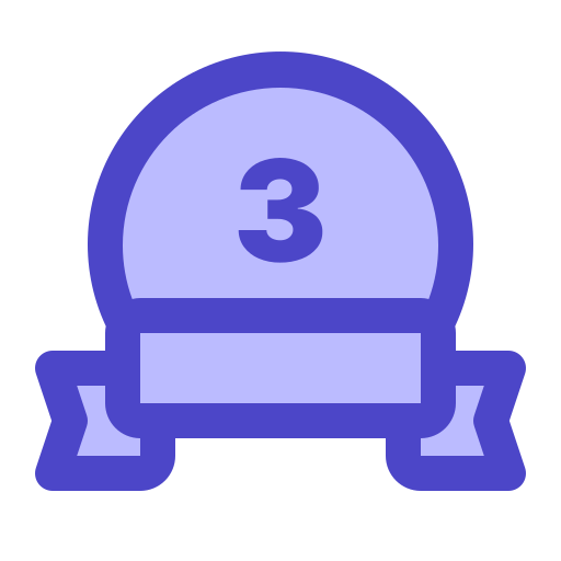 medalla de bronce icono gratis