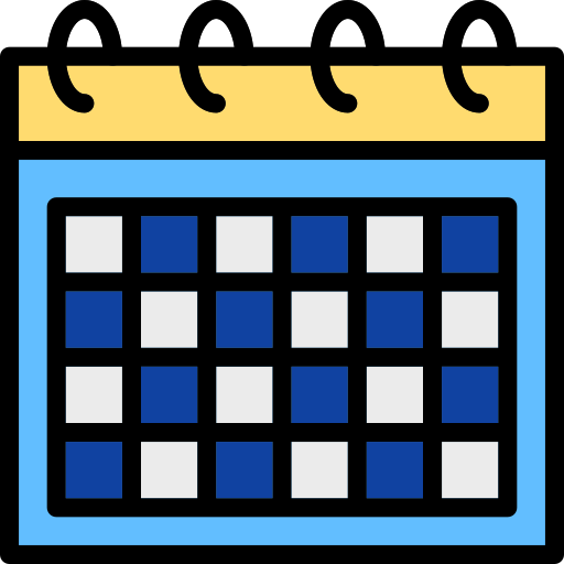 Calendar turkkub Lineal Color icon