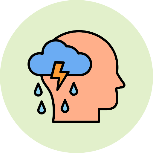 Depression Generic Outline Color icon