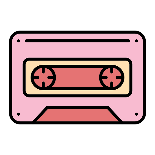 Cassette Generic Outline Color icon