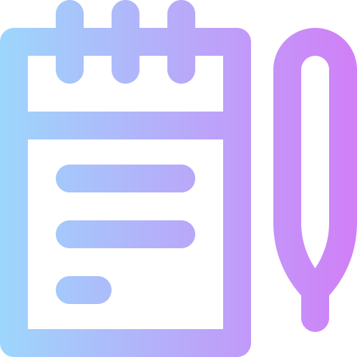 Notes Super Basic Rounded Gradient icon