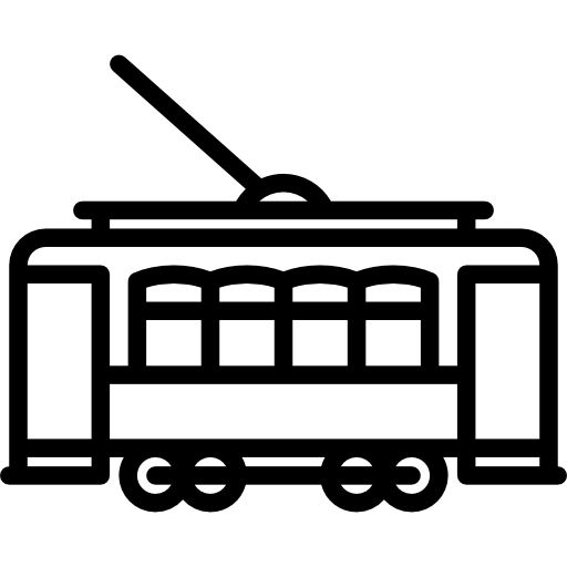 tranvía de la ciudad icono gratis