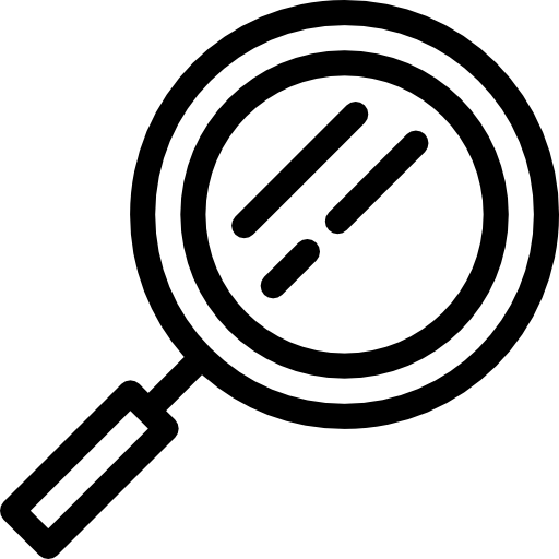 Free Icon | Inclined magnifying glass