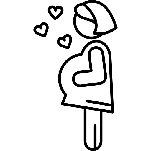 Free Icon Pregnancy With Hearts 5418