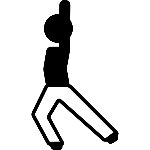 Man With Stretching Arm and Leg icon