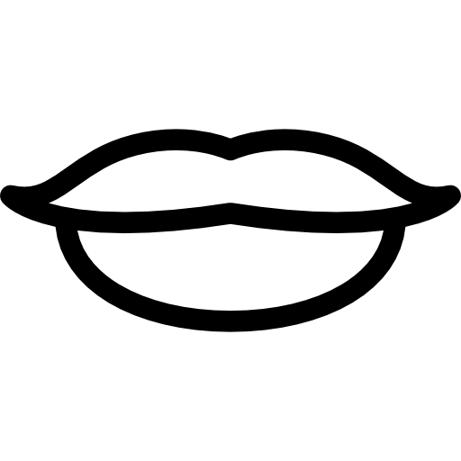 Women Lips Basic Straight Lineal icon