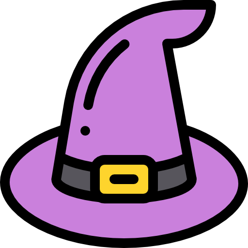 sombrero de bruja icono gratis