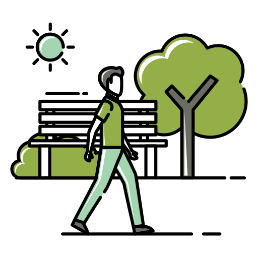 Walking man free icon
