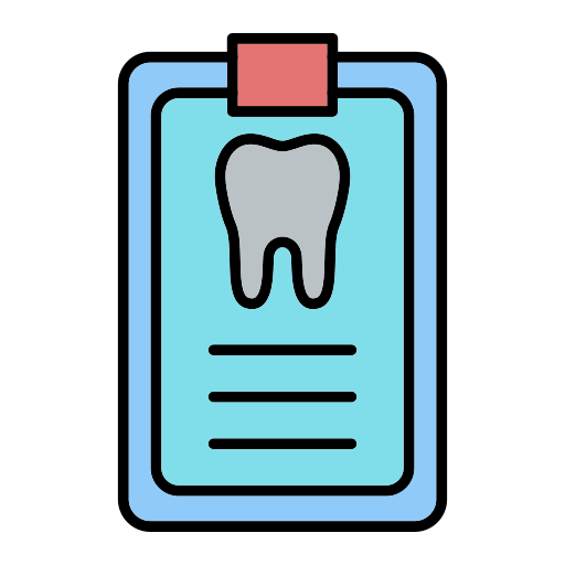 Historial dental icono gratis