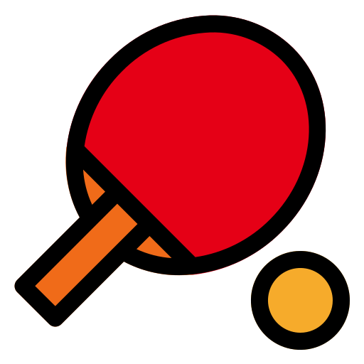 Red ping pong icon - Free red ping pong icons