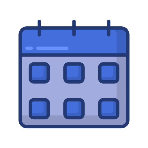 Generic Blue Calendar Icon