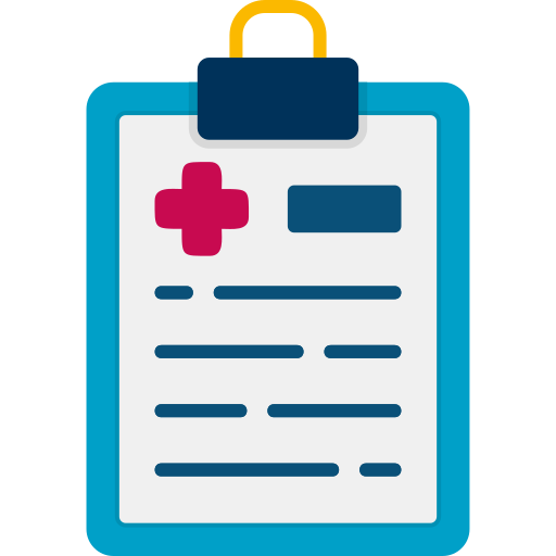 informe médico icono gratis